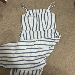 Old Navy Striped Blue Pantsuit